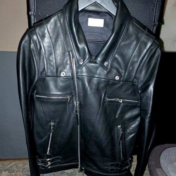 John Elliott Black Leather Moto Jacket – Size Small – Like New